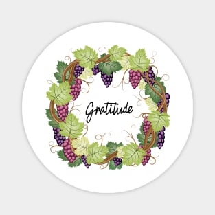 Gratitude - Grape Vines Magnet